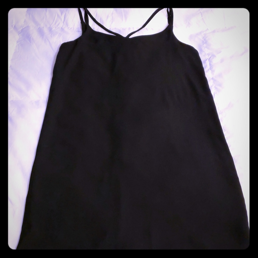 Pink Republic brand black, lined, mini dress